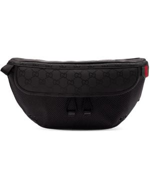 Gucci Bolsa de cinturón de nylon negro de Nexus