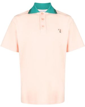 Maison Kitsuné ロゴ ポロシャツ - ピンク