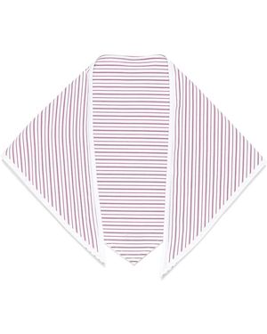 Patrizia Pepe Striped Foulard - White