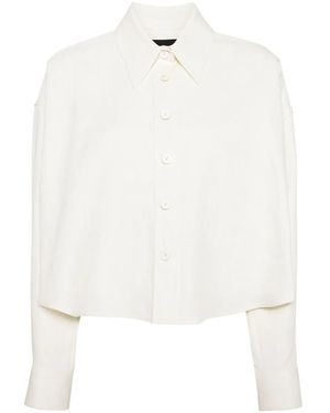 Fabiana Filippi Buttoned Linen Blend Shirt - White