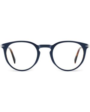 David Beckham Brille Mit Rundem Gestell - Schwarz