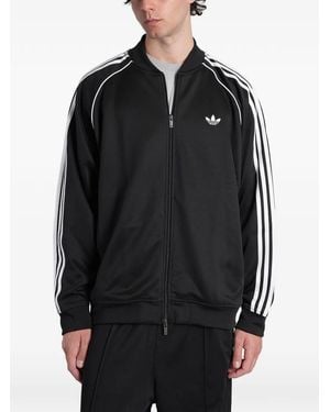 adidas Sst Adicolor Classics Logo-Embroidered Track Jacket - Black