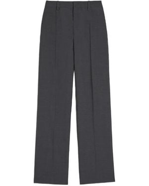 Jil Sander Wool Poplin Pants - Gray