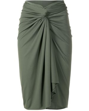 Lygia & Nanny Pareo Orixa Wraparound Midi Skirt - Green