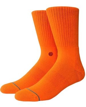 Stance Icon Ribbed Socks - Orange