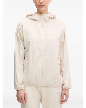 PUMA Essential Zip-Up Hooded Jacket - White