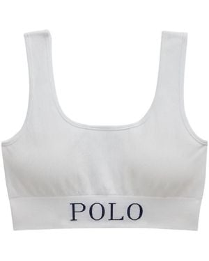 Polo Ralph Lauren Ribbed Seamless Top - White