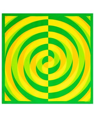 Dries Van Noten Patterned Square Scarf - Yellow