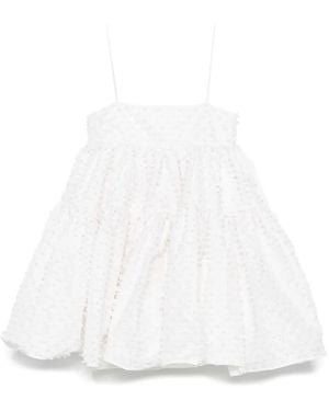 Cecilie Bahnsen Oberra Minikleid - Weiß