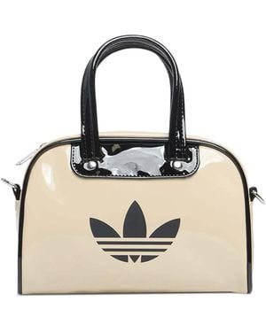 adidas Mini Logo-Detail Tote Bag - Natural