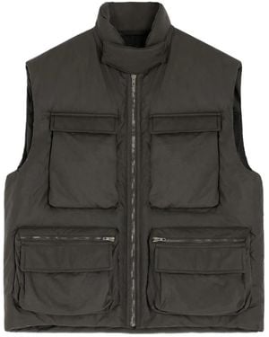 Lemaire Wadded Zip-Fastening Multiple-Pocket Gilet - Black