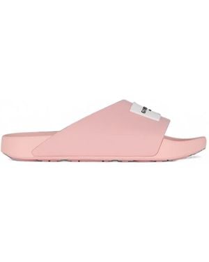 Givenchy Label Slide Mules - Pink