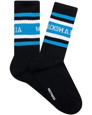 Wacko Maria Socken mit Logo - Schwarz