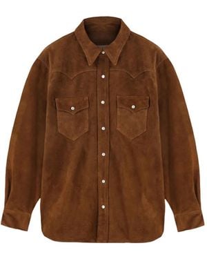 Fortela Patch-Pocket Shirt - Brown