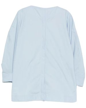 Jacquemus Puff-Sleeve Balloon-Back Dress - Blue