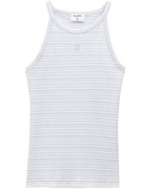 Filippa K ストライプ タンクトップ - ホワイト