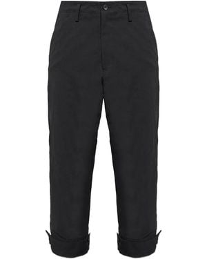 Yohji Yamamoto Cotton-Blend Pants - Black