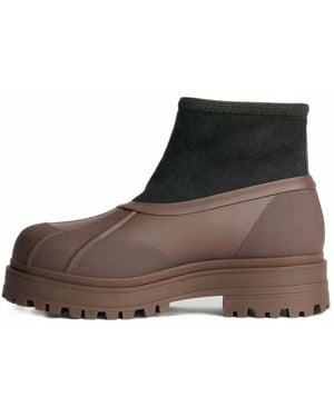 Tretorn Avan Hybrid Ribbed Ankle Boots - Brown