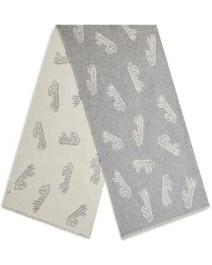 Bally Écharpe À Motif Monogrammé - Gris