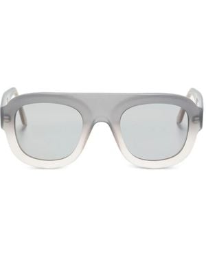 Andy Wolf Lunettes De Soleil Rectangulaires À Effet Dégradé - Gris