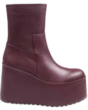 Paloma Barceló Barta Platform Ankle Boots - Purple