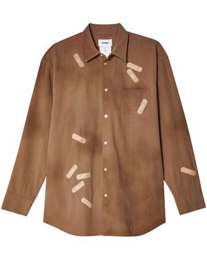 Doublet Embroidered Shirt - Brown