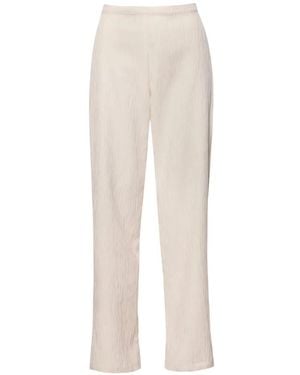 Baobab Pantalones Acampanados Louise Texturizados - Blanco