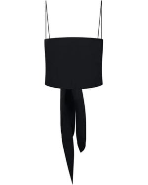 forte_forte Tie-Detail Sleeveless Top - Black