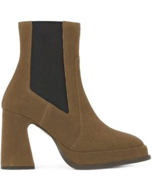 Castañer Becky Elasticated Ankle Boots - Brown