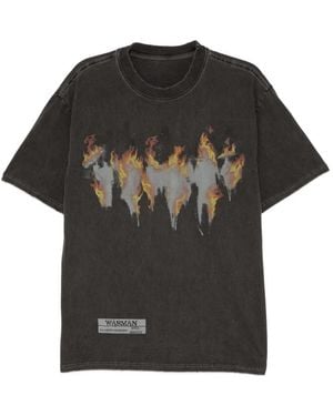 WARMAN T-Shirt Con Grafica - Nero