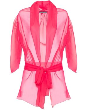 Alberta Ferretti Silk Jacket - Pink