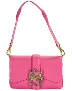 Just Cavalli Mirror Snake Shoulder Bag - Pink