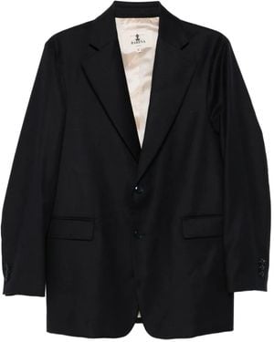 Barena Sakko mit fallendem Revers - Schwarz
