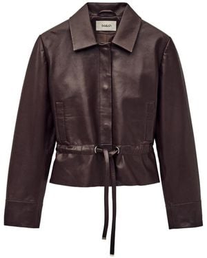 Ba&sh Giacca Manita Con Coulisse - Marrone