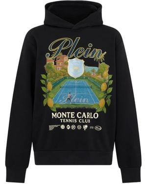 Philipp Plein Monte Carlo Tennis Club Hoodie - Black