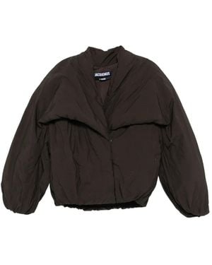 Jacquemus The Paysan Shawl-Collar Puffer Jacket - Black