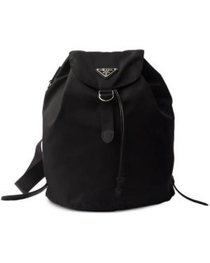 Prada Kleiner Re-Nylon Rucksack - Schwarz