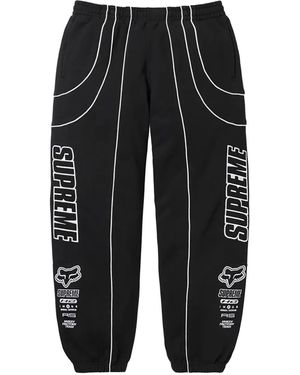 Supreme X Fox Racing Logo-Detailed Track Pants in Pink for Men