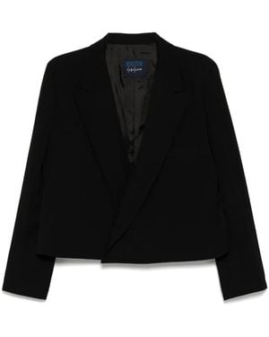 Yohji Yamamoto Cropped Blazer - Black