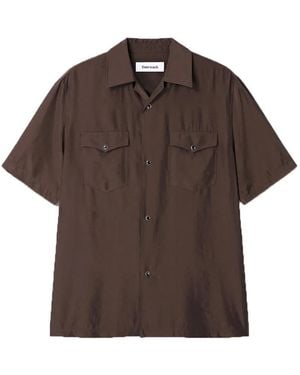 Tonywack Buttoned Flap-Pocket Shirt - Brown