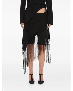 Christopher Esber Unravel Macramé Wrap Shorts - Black
