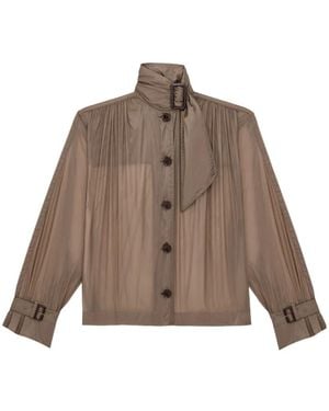 Saint Laurent Button-Up Blouse - Brown