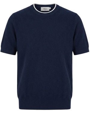 Altea Camiseta De Punto Diagonal - Azul