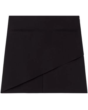 Courreges Mini Skirt Infinity Crepe - Black