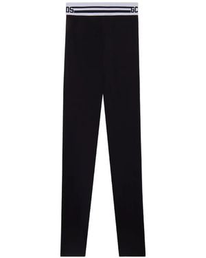 Gcds Leggings Mit Logo-Bund - Schwarz