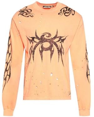 HELLSTAR T-Shirt Met Print - Wit