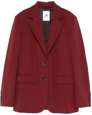 PT Torino Single-Breasted Blazer - Red