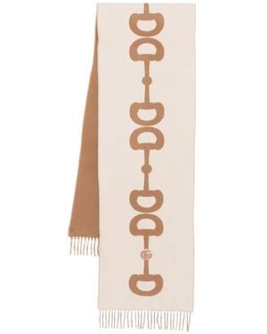 Gucci Sjaal Met Horsebit - Wit