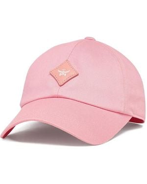 MCM Essential Diamond Cotton Cap - Pink