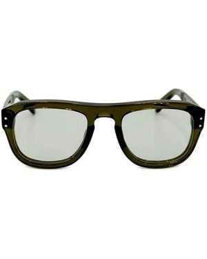 Yellows Plus Elias Square-Frame Glasses - Green